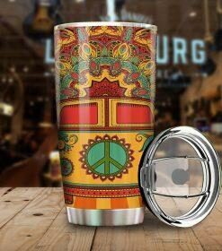 Hippie Travelling Live and Let Live 3d Tumbler