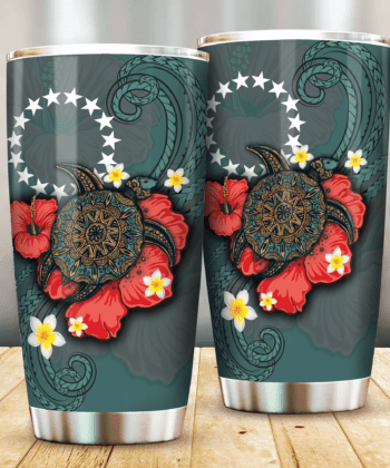 COOK ISLANDS BLUE TURTLE TRIBAL Tumbler All Over Print