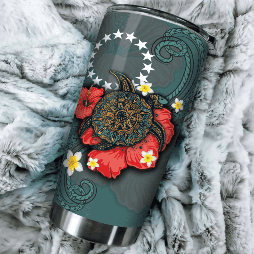 COOK ISLANDS BLUE TURTLE TRIBAL Tumbler All Over Print