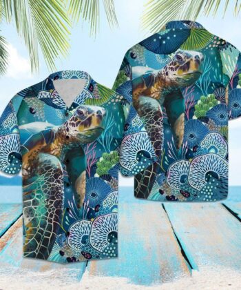 Turtle Coral T0107 - Hawaii Shirt