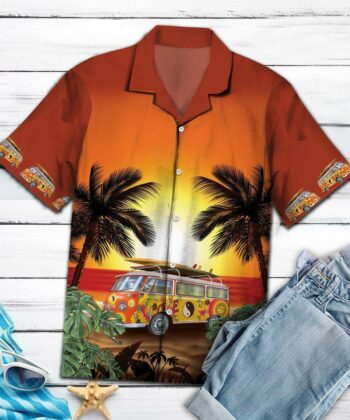Amazing Legend Hippie Bus HT27702 - Hawaiian Shirt