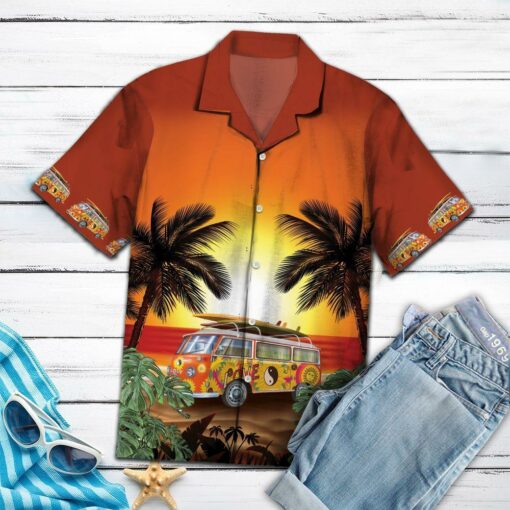 Amazing Legend Hippie Bus HT27702 - Hawaiian Shirt