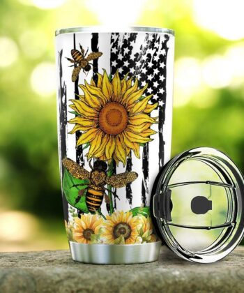 Bee Hippie Personalized HTR0810023 Stainless Steel Tumbler