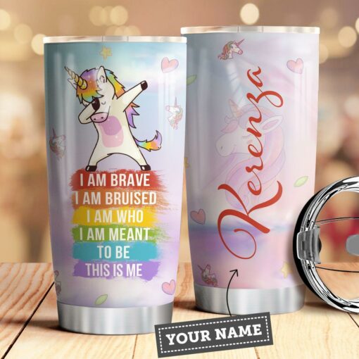 LGBT Unicorn Personalized NPT0110012 Stainless Steel Tumbler