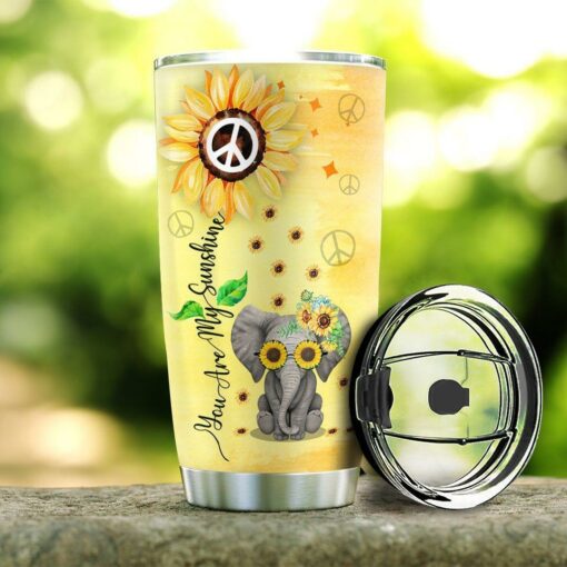 Personalized Hippie Elephant HLZ2110011 Stainless Steel Tumbler