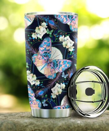 Butterfly Hippie Trippy Personalized HTQ2310003 Stainless Steel Tumbler