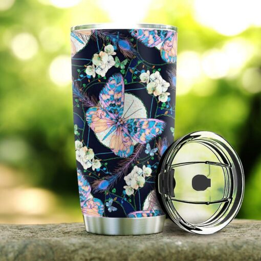 Butterfly Hippie Trippy Personalized HTQ2310003 Stainless Steel Tumbler