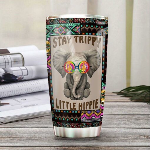 Elephant Hippie Personalized HTQ0311005 Stainless Steel Tumbler