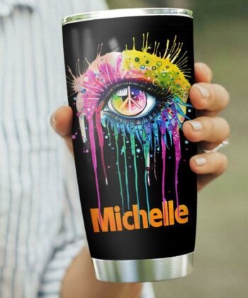 Hippie Butterfly Personalized HTQ1011007 Stainless Steel Tumbler