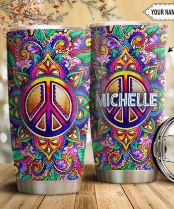 Hippie Pattern Personalized HTQ1111011 Stainless Steel Tumbler