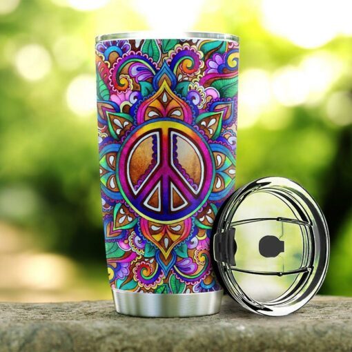 Hippie Pattern Personalized HTQ1111011 Stainless Steel Tumbler
