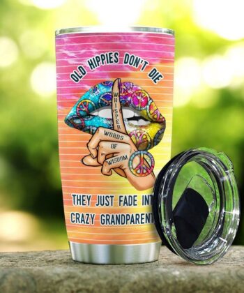 Hippie Crazy Grandparents Personalized KD2 MAL0312002 Stainless Steel Tumbler