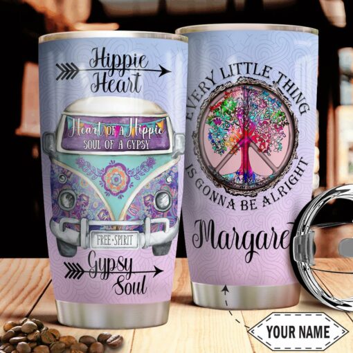 Hippie Gypsy Personalized THA0312017 Stainless Steel Tumbler
