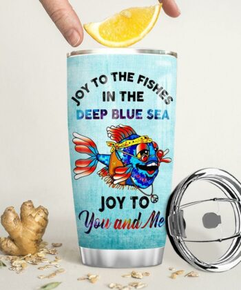Fish Hippie Personalized HTR0412017 Stainless Steel Tumbler