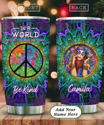 Flower Child Hippie Flower Personalized KD2 HAL0712004 Stainless Steel Tumbler