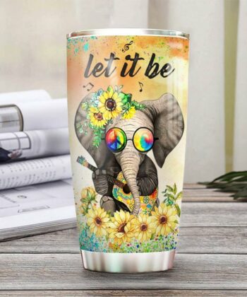 Elephant Hippie Personalized DNR0812002 Stainless Steel Tumbler
