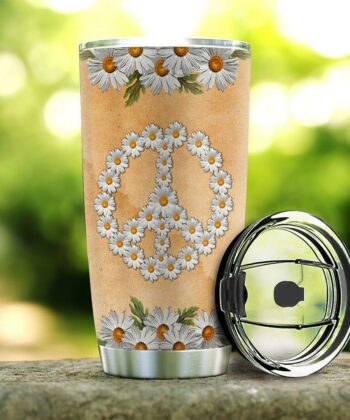 Personalized Daisy Hippie Peace TTZ1712002 Stainless Steel Tumbler