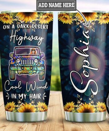 Personalized Sunflower Hippie Jeep TTZ3112005 Stainless Steel Tumbler