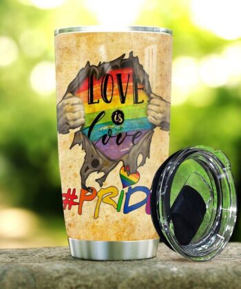 LGBT Love Is Love Pride KD2 HNL2201008Z Stainless Steel Tumbler