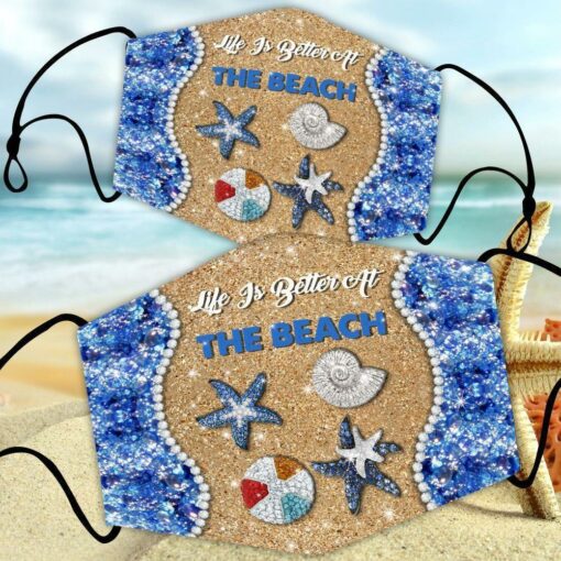 Life Is Better At The Beach Face Mask - artsywoodsy