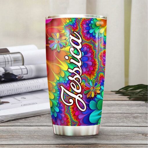 Personalized Hippie Colorful TTMZ0304017Z Stainless Steel Tumbler