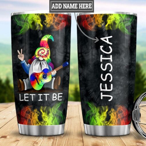 Personalized Hippie Gnome Tie Dye HLAB1204001Z Stainless Steel Tumbler