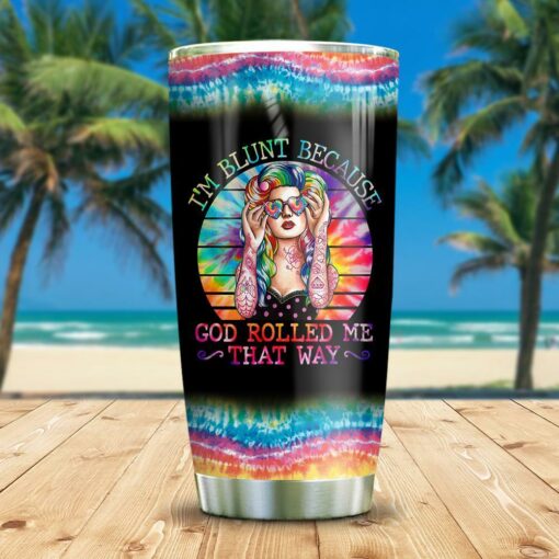 Personalized Hippie I Am Blunt KD2 ABAB1704004Z Stainless Steel Tumbler