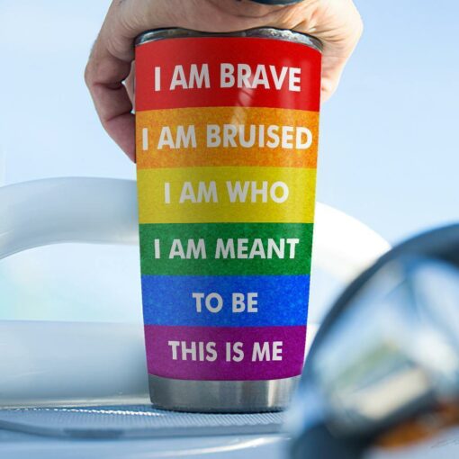 LGBT Unicorn Brave Bruised Meant Personalized ABLZ2905003Z Stainless Steel Tumbler