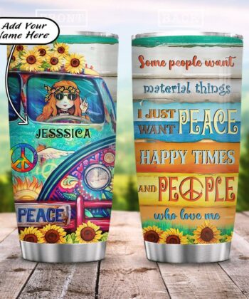 Personalized Hippie ACAA0106005Z Stainless Steel Tumbler