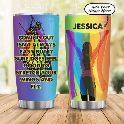 Personalized LGBT Coming Out ACAA0206007Z Stainless Steel Tumbler