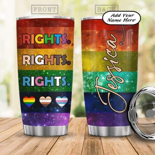 Personalized LGBT Rights ACAA0406002Z Stainless Steel Tumbler