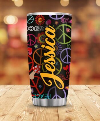 Personalized Hippie Pandemic Meditation ACAA0906006Z Stainless Steel Tumbler