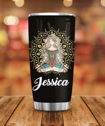 Personalized Hippie Meditation Pandemic Survived ACAA1106008Z Stainless Steel Tumbler