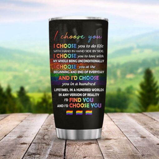 Personalized LGBT Couple ACAA1606002Z Stainless Steel Tumbler