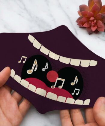 Can't Stop The Music Face Mask For Music Lovers - artsywoodsy