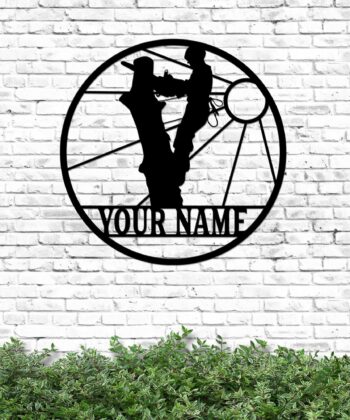 Custom Arborist Last Name Cut Metal Sign For Arborist, Happy Father's Day, Gift For Dad, Gift For Papa, Home Decor - artsywoodsy