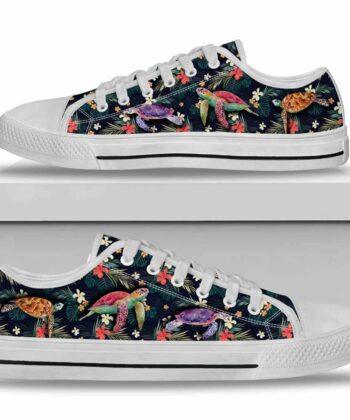 Tropical Turtles Low Top Shoes