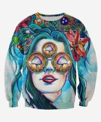 3D ALL OVER PRINTED CHAMPIGNON HIPPIE SHIRTS