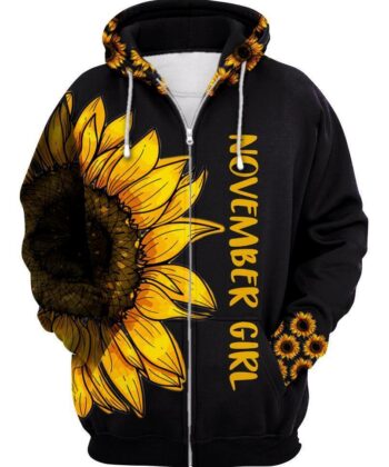 Be A Sunflower - November Hippie Girl Hoodie Collection - artsywoodsy