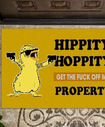 Chicken Hippity Hoppity Funny Doormat For Farmers, Chicken Lovers