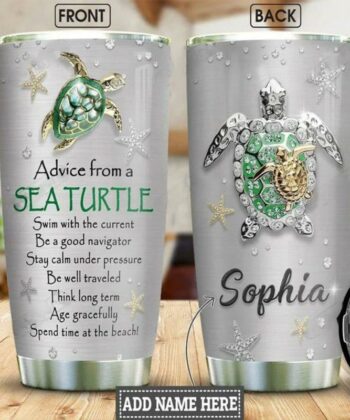 Turtle Love Beach Limited Custom Special – Stainless Steel Tumbler 7