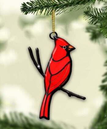 Christmas Cardinal Ornament, Christmas Ornament Custom Gift