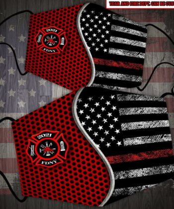 Custom Firefighter Facemask, Perfect Gift For Firemen - artsywoodsy