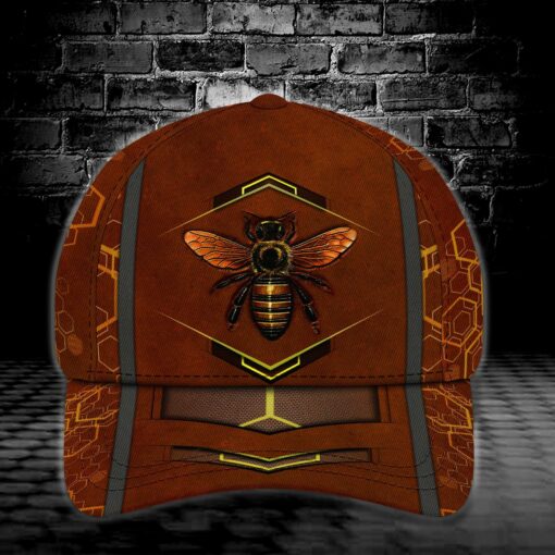 Bee Leather Cap, Beekeeping, Beekeeper - artsywoodsy