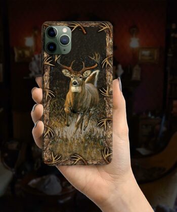 Camouflage Pattern Deer Hunting Phone Case, Perfect Gift For Hunters