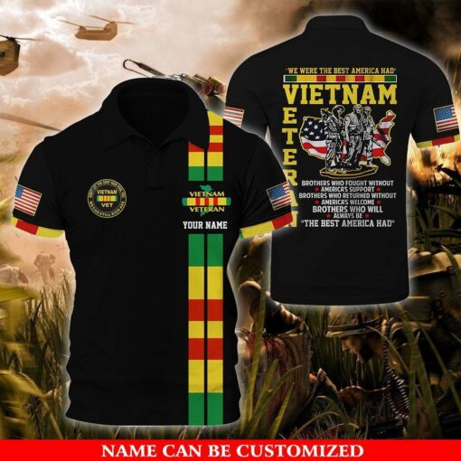 Custom In Memory Of 58,479 Brothers & Sisters Who Never Returned Polo Shirt For Vietnam Veterans, Perfect Gift For Father's Day - artsywoodsy