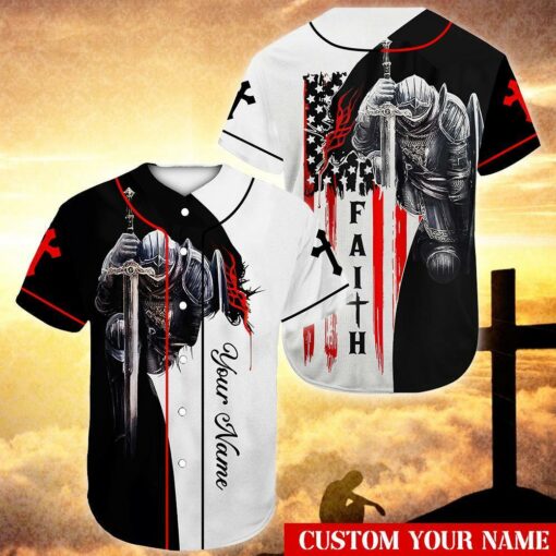 Custom Believe And Have Faith Baseball Shirt For Christians - artsywoodsy