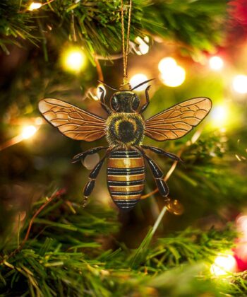 Christmas Beekeeping Ornament, Bee Merry