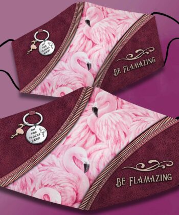 Be Flamazing Face Mask For Flamingo Lovers, Beach Lovers - artsywoodsy