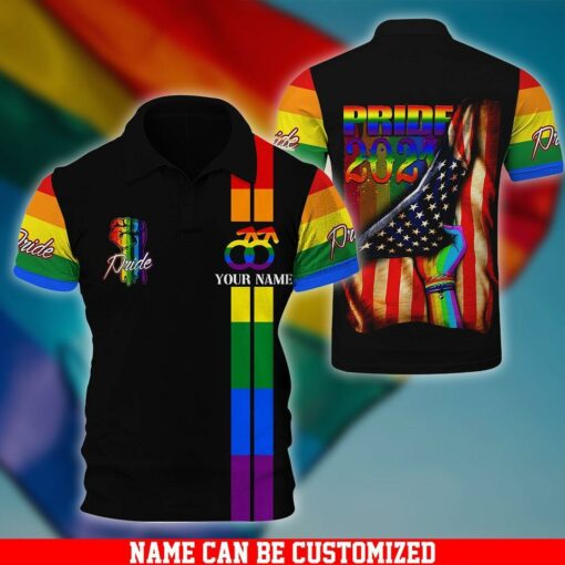 Custom LGBT Pride 2021 Polo Shirt For LGBT Pride Month - artsywoodsy